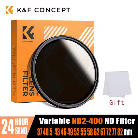 K&F Concept ND2-ND400 Variable ND Filter Neutral Density Filter 37/40.5/43/46/49/52/55/58/62/67/72/7