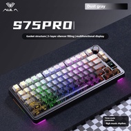 Vistas  AULA S75 Pro 3Mode Gaming Mechanical Keyboard 75% with Display Knob Gasket Full-key Hot Swap