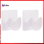 ALINA Self-adhesive Pole Bracket No-drill Curtain Rod Bracket Strong Adhesive Curtain Rod Holder Set Easy Install Anti-slip Heavy Duty Wall Mount Brackets for Bathroom Shower