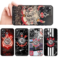 Xiaomi redmi K40 K60 K70 Note 7 8 Pro Sport Club Corinthians Paulista Soft black TPU phone case