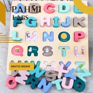 Ad-3 ZAI-2530 Up15 Chunky alphabet number puzzle - letter and number board - educational toys for ch
