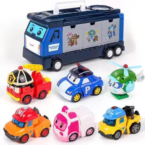 New Cartoon Robocar Poli Action Figures Transformation Anime Hand Deformation Car Model Airplane Rob