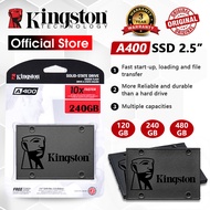 【จัดส่งในพื้นที่】 ฮาดดิสโน๊ตบุ๊ค ใหม่！SSD(เอสเอสดี) 120GB 240GB 480GB 960GB Kingston A400 SATA III 2.5" เหมาะสำหรับโน๊ตบุ๊ค