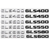 Car Tail Letter Number Emblem Stickers for Mercedes Benz GLS400 GLS450 GLS500 GLS550 GLS580 GLS600 3