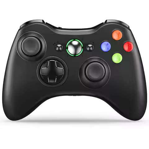 Wireless Controller with Receiver Compatible with Microsoft Xbox 360/Slim/Windows 11/10/8/7, with Up