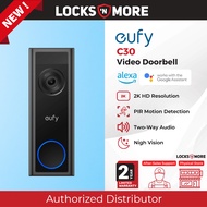 eufy Video Doorbell C30 — 2K clarity with real-time video calls, no wiring required | 2 Years Warran