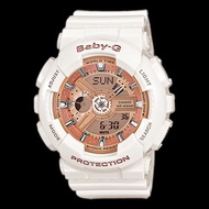 Baby G BA110 White Rose Gold Women Sport watch jam tangan wanita Jam Baby G Putih ladies watch digit