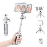 K&F CONCEPT Portable Extendable Selfie Stick Tripod Aluminum Alloy 1/4 In Screw 2kg Load Capacity wi