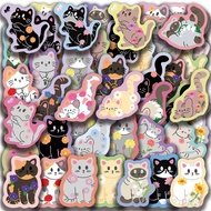 50Pcs/Set ✿ Flower Kitten. Colorful Smile Cats Series 02 Stickers ✿ Waterproof DIY Fashion Kids Rewa