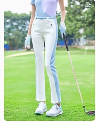 Korean version Callaway-Master BUNNY XXIO ANEW Pearl Harbor-DESCENNTE Golf Suit Women's Spring and Summer Micro Horn Slim Fit Pants Slim Elastic Elastic Waist Cuff Split Thin