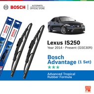 Bosch Advantage U Hook Wiper Set for Lexus IS250 GSE30R (22"/18")