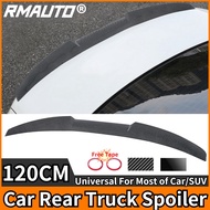 RMAUTO 120CM Universal Car Rear Truck Spoiler Carbon Fiber Rear Roof Spoiler Wing Aleron For BMW E90