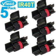 5Pk Ir-40T IR40T Cp-13 Black / Red Ink Roller For Casio / Canon Printing Calculator Cash Register Re