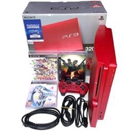 缺貨【PS3主機】☆ 3007B型 320G 限量 鮮亮紅色 主機＋初音未來F 3款遊戲 ☆【中古二手商品】台中星光電玩