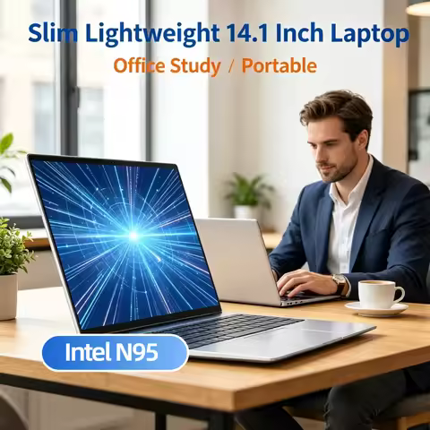Lightweight Portable 14.1 Inch Student Business Notebook 2026 New Intel N95 Win11 Large Storage Lapt