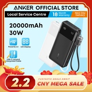 Anker Powercore Power Bank 20000mAh 30W Fast Charging USB C Cable Lanyard Portable Charger A1384