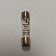 Shanghai Hugong 10A Ceramic Fuse 8.5 X31.5 Fuse Fuse R014 RT19 gF1 aM1 Copper Cap