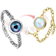 TOTWOO Touch Bracelets for Couples, Vibration & Light up for Love Couples Long Distance Relationship