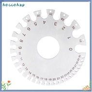 HECCEHZP Round Wire Gauge, Stainless Steel Round Dual Sided Design Thickness Gauge, Non-Ferrous Meta