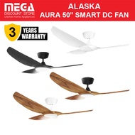 ALASKA AERAHAUS AURA / AURAH 50″ SMART DC CEILING FAN WITH REMOTE & OPTIONAL DIM LIGHT