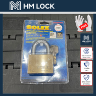 Ổ KHÓA SOLEX PREMIUM R60 - THÂN ĐỒNG RỘNG 60MM 3 CHÌA VUÔNG - MSOFT - HÀNG CHÍNH HÃNG