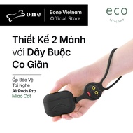 Airpods pro Bone AirPods Pro Strap Silicone protective Case with convenient lanyard design