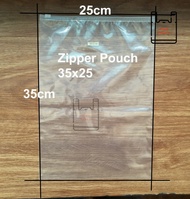 zipper bag / ziplock plastik- travel pouch plastik organizer - 35x25 (p)