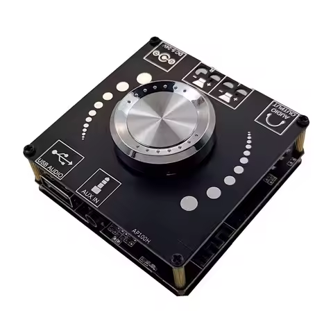 AP100H 100WX2 Bluetooth-compatible 5.0 Stereo Amplifier Board Module AUX USB Sound Card Digital Powe