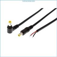 VIVI DC 5 5mm x 2 5mm Male Plug Cord DC Power Pigtails Cable 5525 Jack to Bare Wire Open End Power S