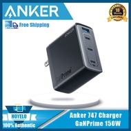 Anker USB C Charger, Anker 747 Charger GaNPrime 150W, PPS 4-Port Fast Compact Foldable Wall Charger 