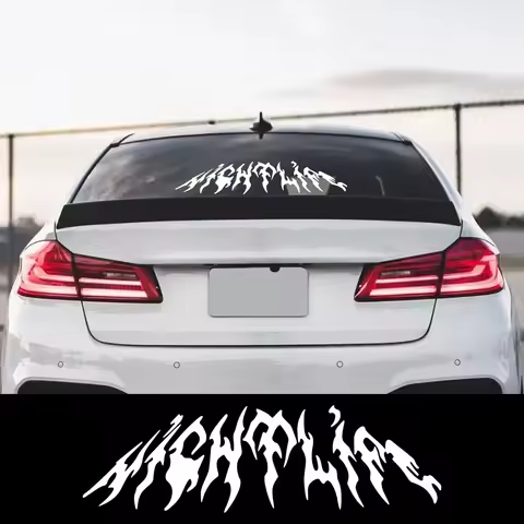 Nightlife Car Rear Windshield Sticker Waterproof Decor Decal Vinyl Decoration Universal For Audi BMW