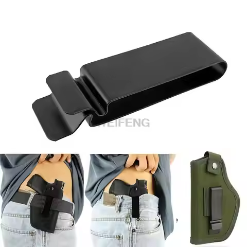 Tactical Metal Belt Clip Clasp for 2inch Metal Waist Pistol Holster Clip Belt Spring Hook Buckle Mul