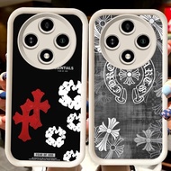 H115 Chrome H-Hearts White Casing for Xiaomi Redmi poco C75 A3X C61 X7 A3 14C X3 Pro NFC 5G