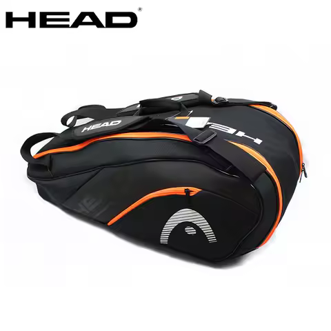 Original HEAD Tennis Bag 6-9 Tennis Rackets Bag Padel Tenis Raquete Badminton Squash Bag Large Capac