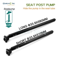 Dahon Folding Bicycle Seat Post 33.9*580/33.9/510mm Small Wheel Air Pump Seat Tube for Tern City Bike Folding Bike Seatpost
