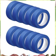 10 Rolls Blue Painters Tape Wall Safe Paint Tape 1.2 Inch X 55 Yards for Wall Painting Decoration Su