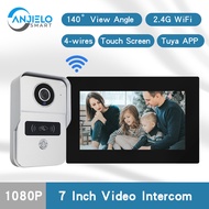 1080P Video Entry Doorphone Door CameraTUYA Wifi Video Doorbell System, Video Intercom Kits for Home Villa Apartment