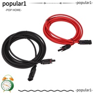 POPULAR  Extension Cable, 4mm² Diameter 12AWG Wire  Panel Wire, Waterproof Black 3 Meter + Red 3 Met