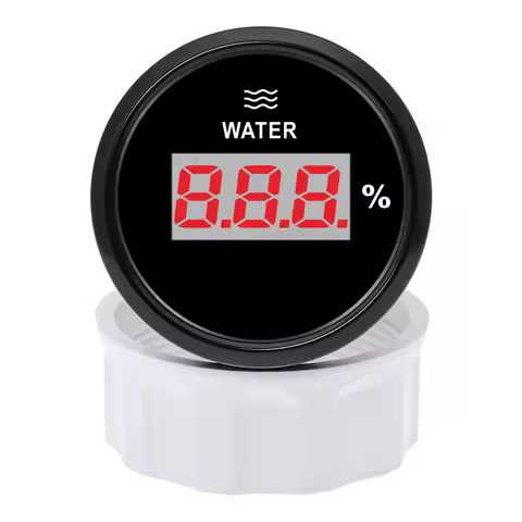 240-33 ohm 52mm Water Level Gauge with Red LED 100% Digital Water Liquid Tank Level Indicator Meter 