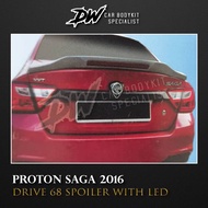 Proton Saga 2016 Drive 68 Spoiler With LED