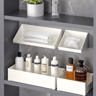 Mirror Cabinet Storage Box Bathroom Cosmetics Mask Rack Washstand Punch-Free Inclined Wall Hanging Organizing Box