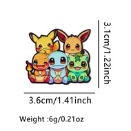 Pokemon Brooch Pin Badge Alloy Enamel Pin Clothing Backpack Accessories Hot Selling Cross Border Tra