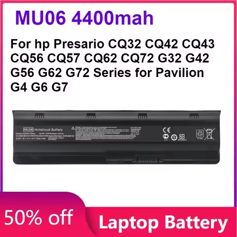 MU06 4400mah Laptop Battery for hp Presario CQ32 CQ42 CQ43 CQ56 CQ57 CQ62 CQ72 G32 G42 G56 G62 G72 S