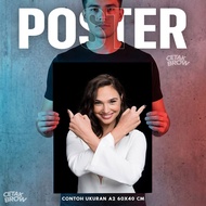 Gal Gadot Hollywood Superstar Portrait Poster Aesthetic Room Wall Decoration Modern Interior Art Dec