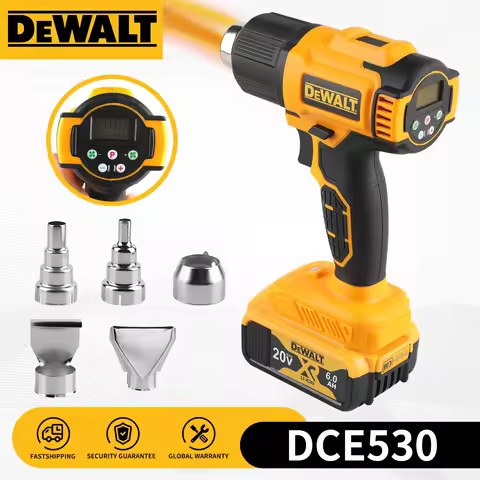 Dewalt DCE530 20V Cordless Heat Gun With 5-in-1 Nozzles 2 Speed Modes Lightweight Paint Stripping Ad