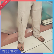 Promo Celana Net TV Trans TV JUMBO ukuran besar Celana Cargo Khaki Krem Celana PDH Panjang