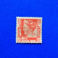 Prangko Indonesia N-28 10 cent Ratu Wilhelmina.
