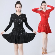 Latin Dance Costume Female Square Dance Costume National Standard Dance Modern Dance Costume Gitba S