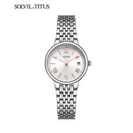 Solvil et Titus W06-03025-004 Women's Quartz Analogue Watch in Silver White Dial and Stainless Steel