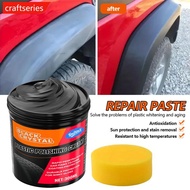 CRAFTSERIES Car Bumper Repair Paste Restores Artificial Leather With Plastic Enhances Black Effect C